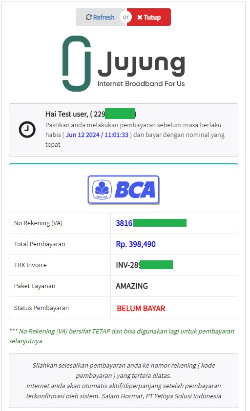 Pembayaran Melalui BCA